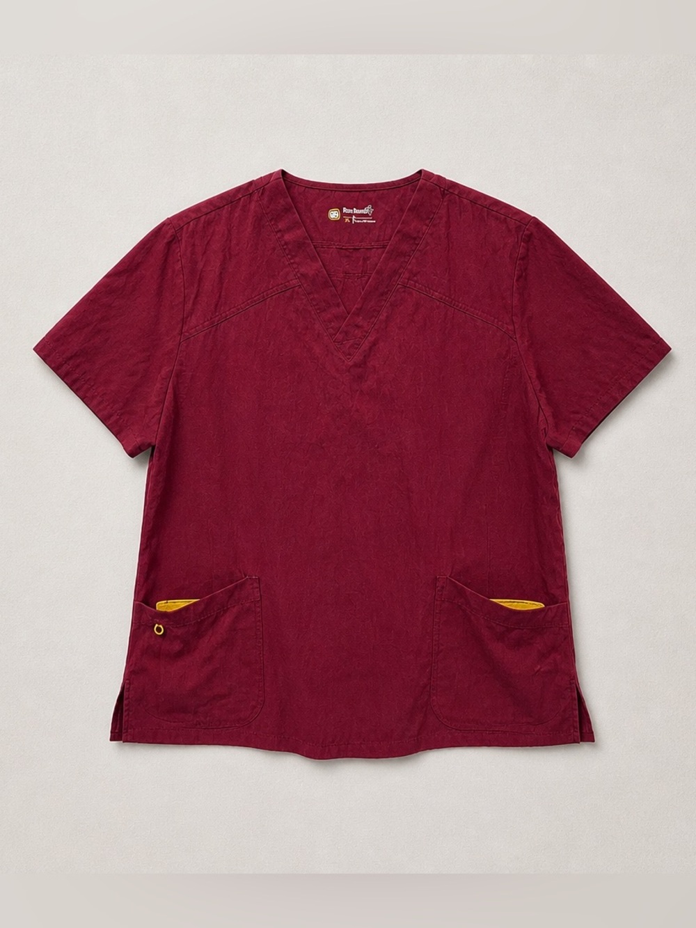 Women’s/ Men's (unisex) - V-Neck Scrub Top — Burgundy